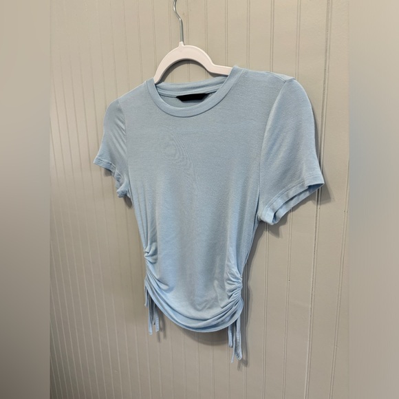 Shein Ruched Drawstring Tee Size S - Picture 2 of 6